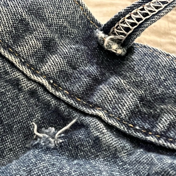 Well worn Carhartt Original Dungarees carpenter jeans 42x32 - Picture 12 of 13